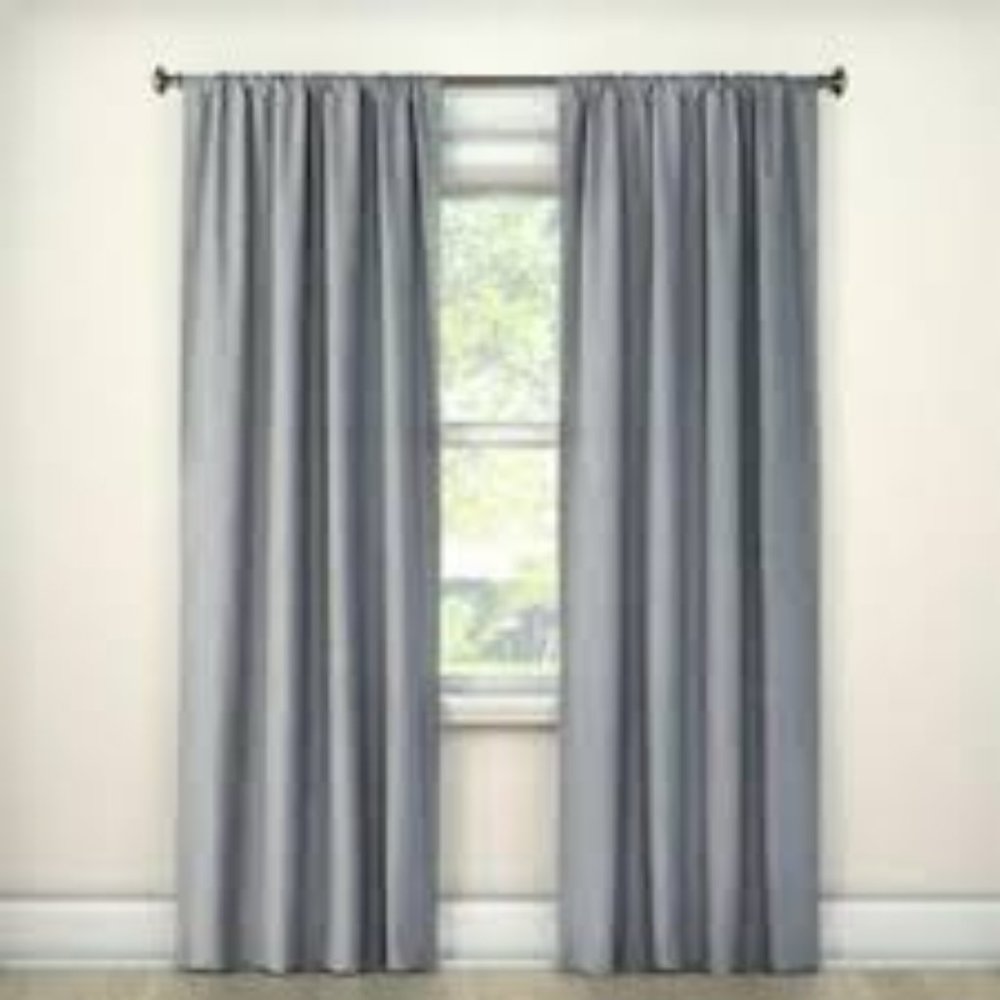 ROOM ESSENTIALS Heather Thermal Darkening Curtain